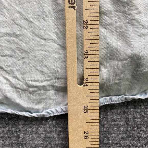 Lucky Brand Shirt Women's M Blue Red Patchwork Pearl Snap Western Rodeo‎ Cowboy - Picture 7 of 9